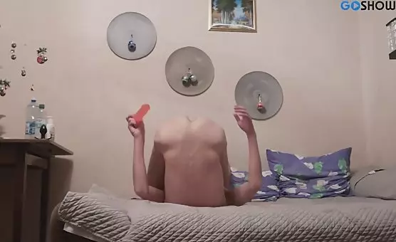 Horny Guy Gets His Ass Fucked with a Massive Dildo